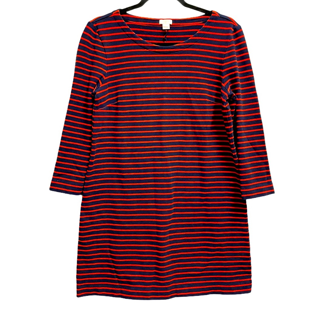 J. Crew pullover striped sailor-nautical dress (S)